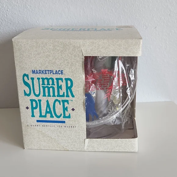 New Old Stock! - 1989 Summer Place Acrylic Drinkware